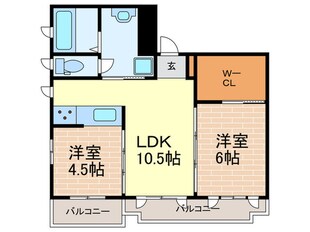 アンピエ－ルの物件間取画像